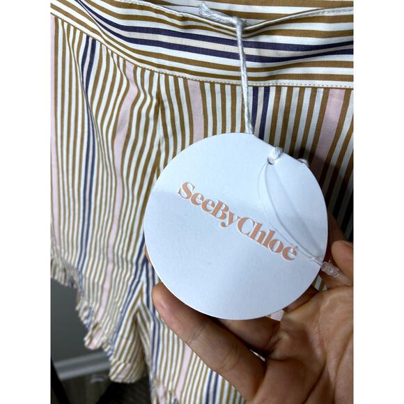 See By Chloe Multicolor Striped Short size US 2 - Picture 4 of 7